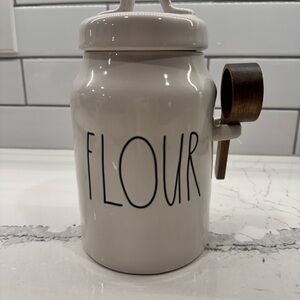 Rae Dunn Cream and Brown Kitchen Food Storage Canister